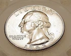 1963 D Brilliant Uncirculated  Quarter 90%   Blazing Cartwheel Luster #212-106
