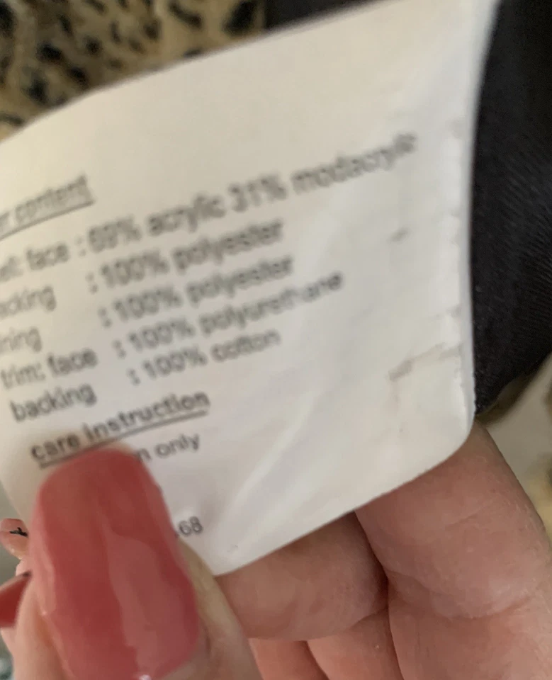 Chaqueta con cinturón de leopardo Esprit para mujer. Talla L. Defecto en el interior. Ver foto Foto 4 de 4