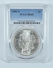 1881-S Morgan Silver Dollar MS65 PCGS Blue Label *9488