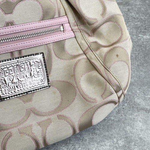 バッグ COACH Signature Y2K Poppy Hobo Bag Pink y2k COACH Signature Poppy Hobo Bag Pink From Japan - Gem