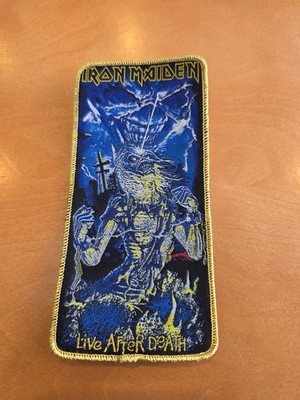 Iron Maiden Life After Death Gold Border Woven Patch