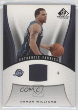 2006-07 SP Game Used Edition Authentic Fabrics Gold /100 Deron Williams #197 f9a
