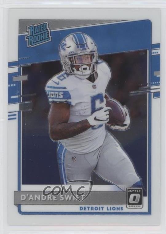 2020 Panini Donruss Rated Rookie Optic Preview D'Andre Swift #P-309 pl8