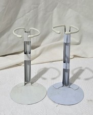 Lot of 2 Metal Doll Stands - 3.5" Base Adjustable 6" Tall Extends to 8.5"