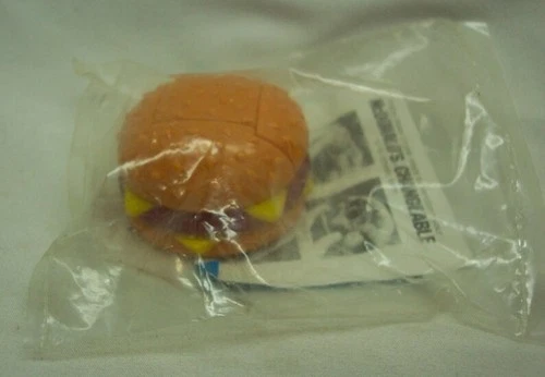 Vintage Mcdonald's Quarter Pounder Burger Transforming Changer Robot Toy NEW