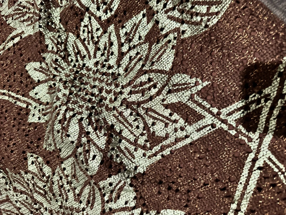 Vestido Falda Acanalada Top Floral Tono Tierra Prendas de Punto Custo Barcelona Vintage Y2K Foto 2 de 4