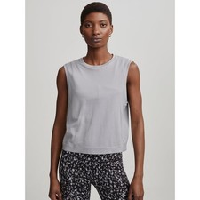 NWT Varley Page Seamless Crop Tank Slee L/XL Sporty Active Minimalist Neutral