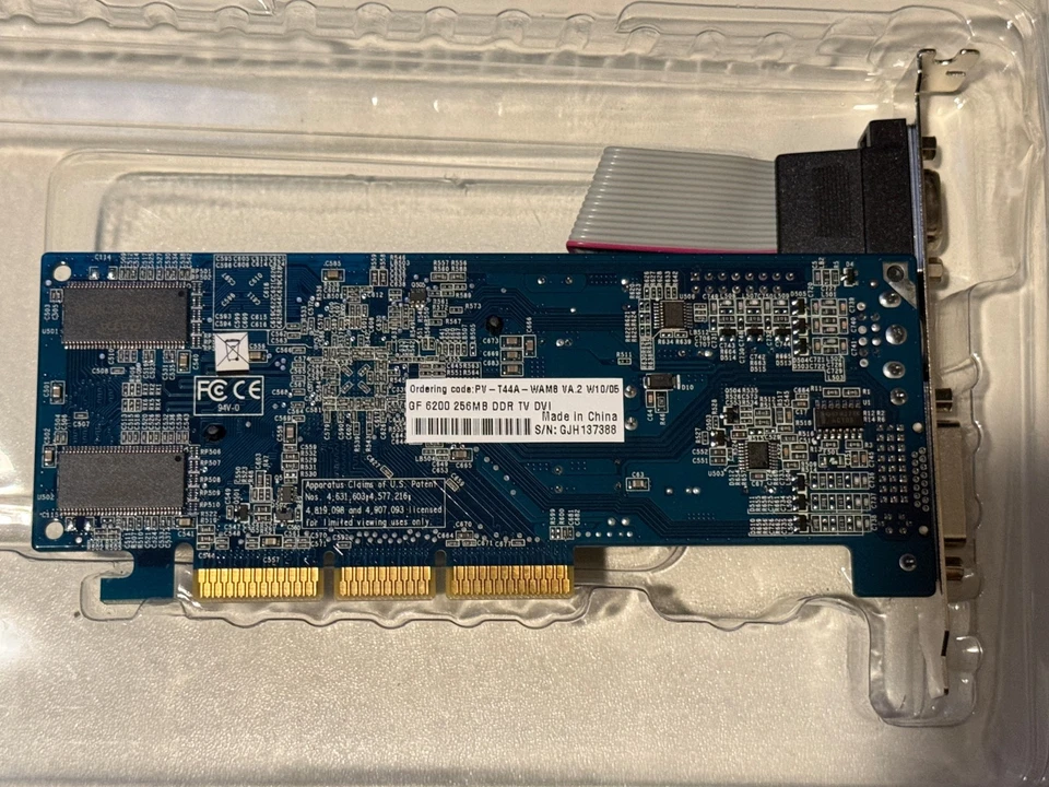 XFX Nvidia GeForce 6200 256MB AGP Video Card + DVI NEW OPEN BOX FREE SHIP - Image 2 of 4