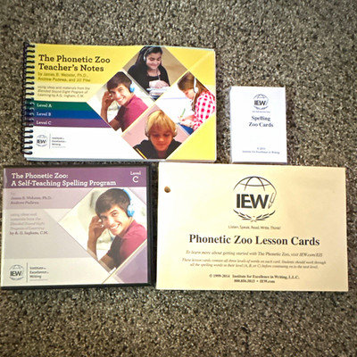 IEW The Phonetic Zoo Spelling Level C Teacher s Notes & Lesson Cards + Cards