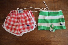 Vintage Chemise Lacoste Baby Shorts and Bathing Suit Size 6 and 7