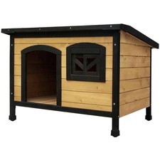 i.Pet Dog Kennel Large Wooden Outdoor Indoor House Pet Puppy Crate Cabin Waterpr