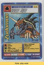 1999 Digimon - Digital Monsters Starter Deck 1st Edition Zudomon #ST-38 READ 0b5