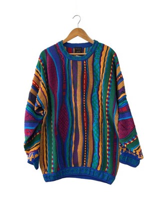 EMAROO 3D Knit Sweater (Thick) 20% Cotton Multicolor All-Over Print