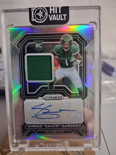 Ahmad Sauce Gardner Rookie Patch Auto RPA /99 2022 Panini Prizm  #RPA-AG Jets