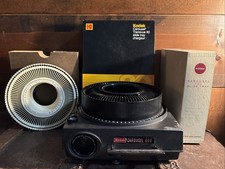 Kodak Carousel 600 Slide Projector TESTED WORKS W/ 4 Extra Slide Trays 80 140
