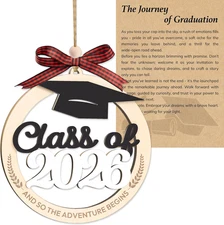 Class of 2026 Ornament, 2-Layer Wooden 2026 Graduation 2026