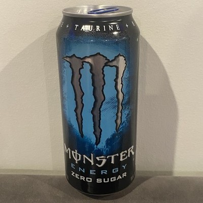 Monster Energy Absolute Zero Sugar Old Can Design 2019 Empty 16oz Blue