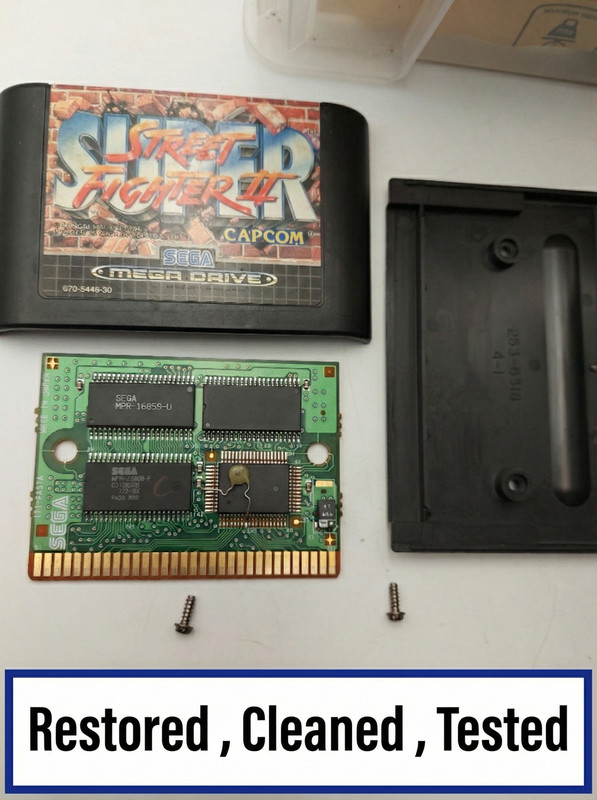 Super Street Fighter II 2 Sega Mega Drive Megadrive Game UK PAL Cartridge Capcom