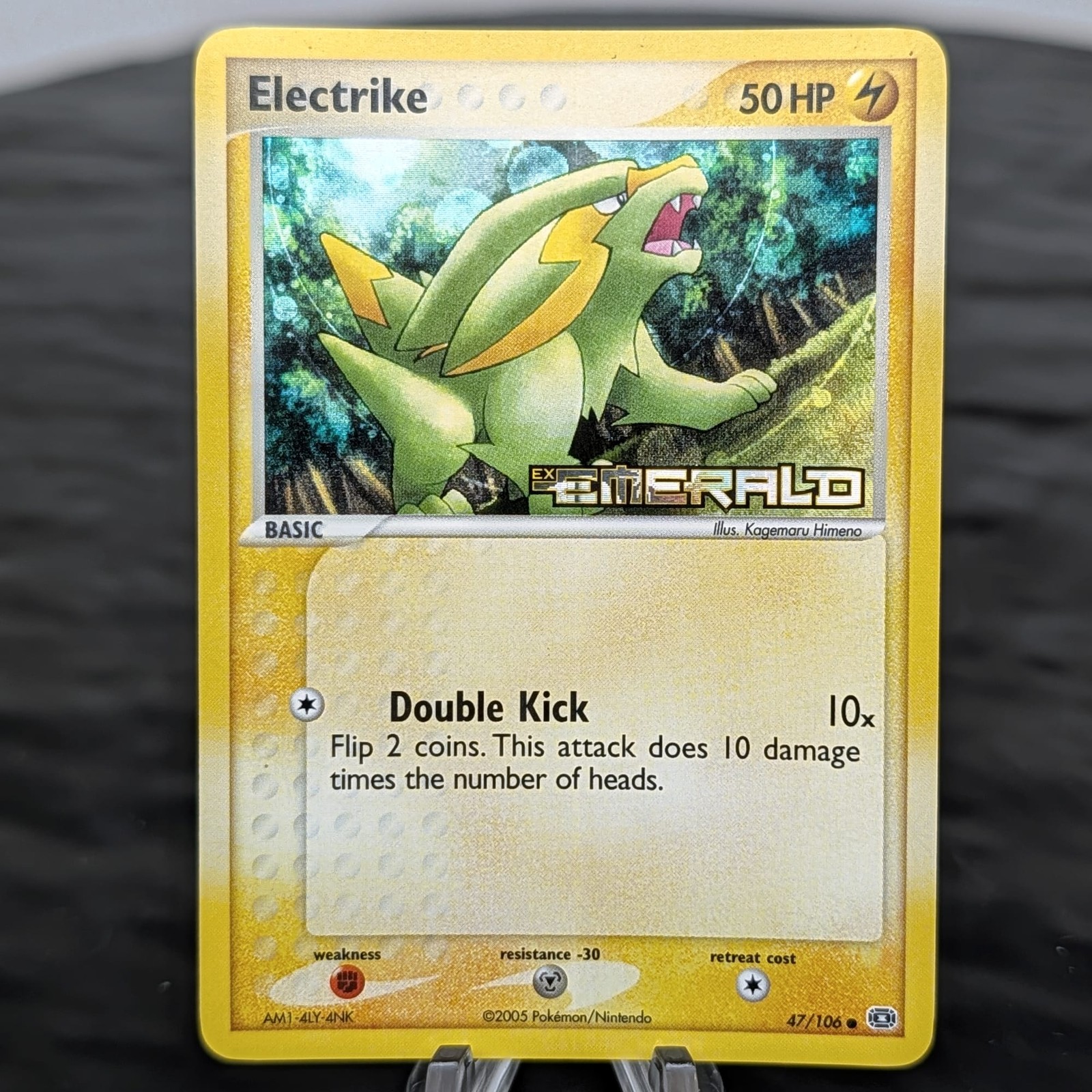 Pokemon Card Electrike EX Emerald Reverse Holo Stamped 47/106 2005 NM ✨