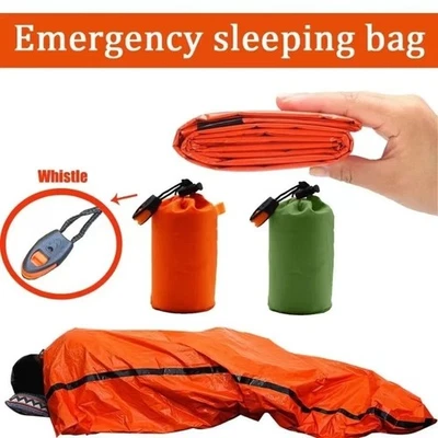 BRANDED Outdoor Notfall Thermo Wasserdicht Schlafsack Camping Überleben Biwaksack UK