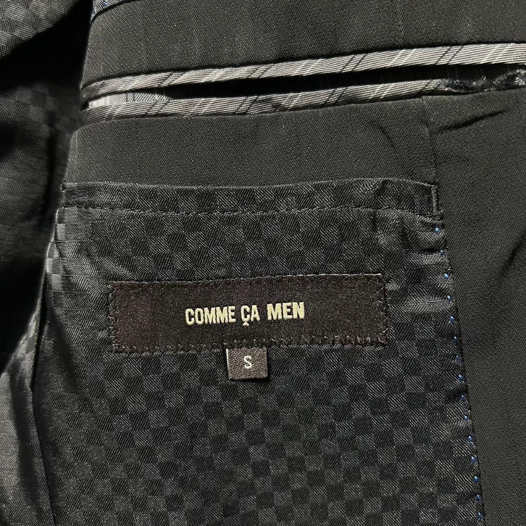 Comsa Men Shadow Stripe Setup Jacket Black Fully … - image 16