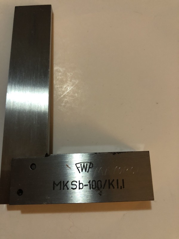 Vintage Fowler Precision Hardened Square Tool (( See Pics, Actual Pictures))