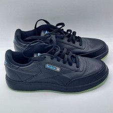 Reebok Unisex Low-Top Lace-Up Athletic Sneakers Black/Green Rubber Outsole