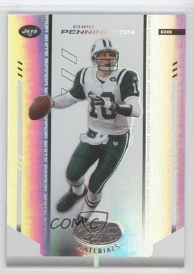 2004 Leaf Certified Materials Mirror White 54/150 Chad Pennington #82 0a1