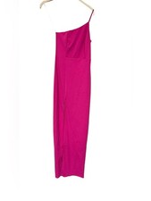 New Lulus Keeper Of My Heart Dark Magenta One Shoulder Dress