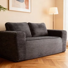 Sofa in a Box Memory Foam 2-Seater Corduroy Couch Memory Foam Couch No Installa