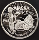 1962 Alaska $20 Alaska Boosters Souvenir Money .999 Fine Silver round! Walrus!