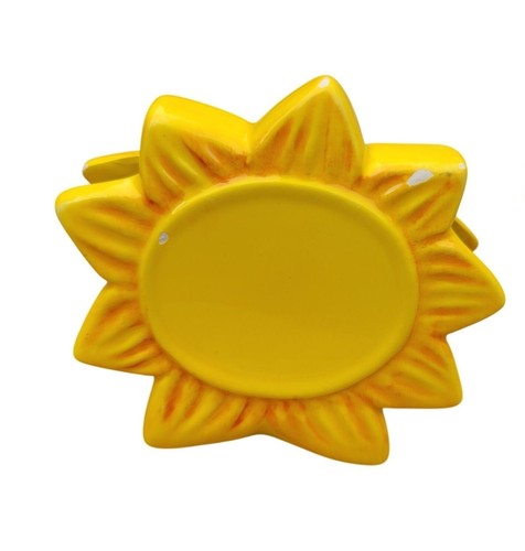 Set of 5 Sunflower Ceramic Tableware Napkin Rings Summer Decor Setting Fall NWT - Picture 3 of 9
