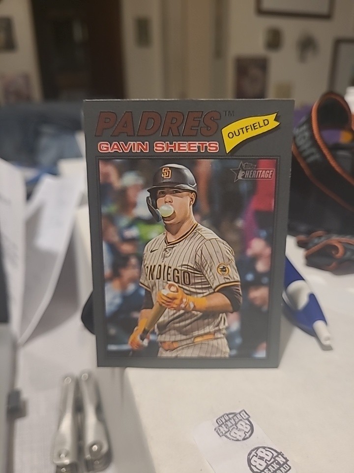 2026 Topps Heritage Dark Gray Border SP #127 Gavin Sheets San Diego Padres