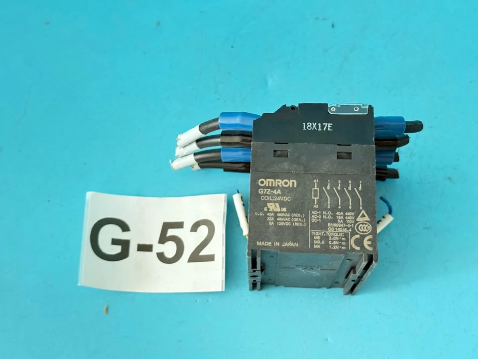 OMRON G7Z-4A Industrial Power Relay 24VDC + 18X1TE Base – Pre-Wired - Image 4 of 4