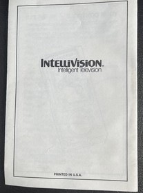 Motocross - Intellivision, 1983 Cartridge, Manual And Overlays