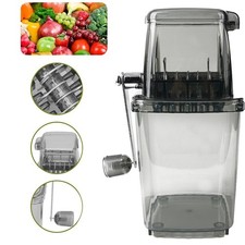 Manual Ice Crusher Portable Hand Crank Ice Shaver Rotary Ice Breaker Machine New