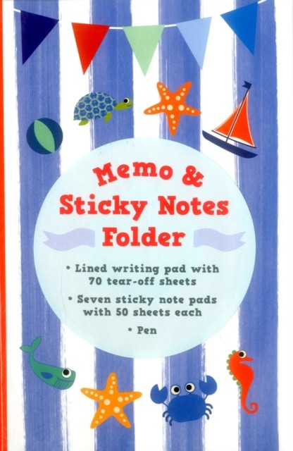 Memo & Sticky Notes Folder: Nautical by Peony Press (General merchandise)