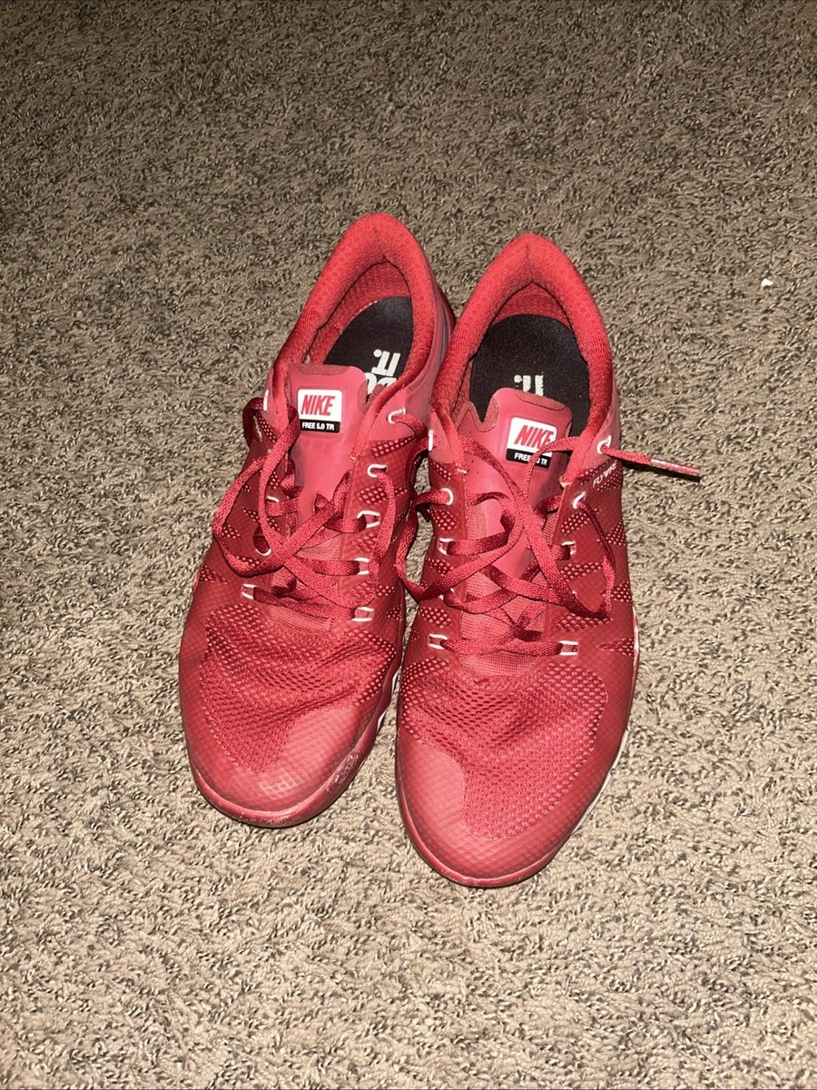 Nike Free 5.0 TR Red Mens US Size 11.5 723987-600 Sneakers  display picture 3