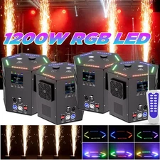 UKING RGB LED Cold Spark Machine Stage Effect DMX Firework DJ Event Club Wedding