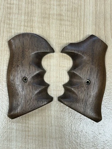 Ruger Security Six Revolver Grips Target Walnut Wood Vintage Custom