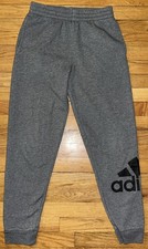 Adidas Sweatpants Track Gray Youth Large Regular Fit 14/16