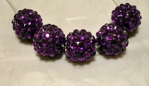 20 x Crystal Disco Ball Beads 14, 16 & Mixed (12-20). Various Colours. UK Seller - Picture 8 of 9