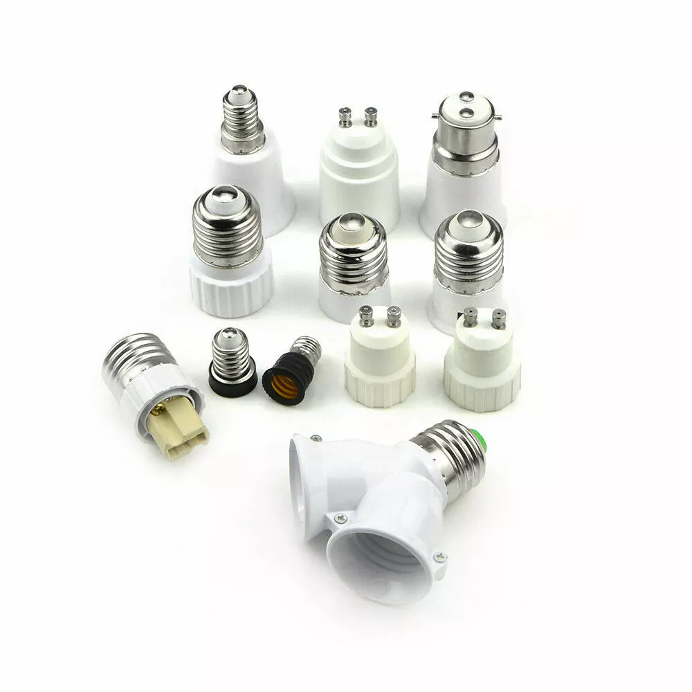 E27 GU10 E14 B22 E12 G9 Bulb Adapter Lamp Converter Holder Extender Light Socket