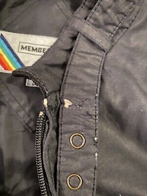 Vintage Members Only Jacket By Europe Craft Black w/Rainbow Tag Size 38