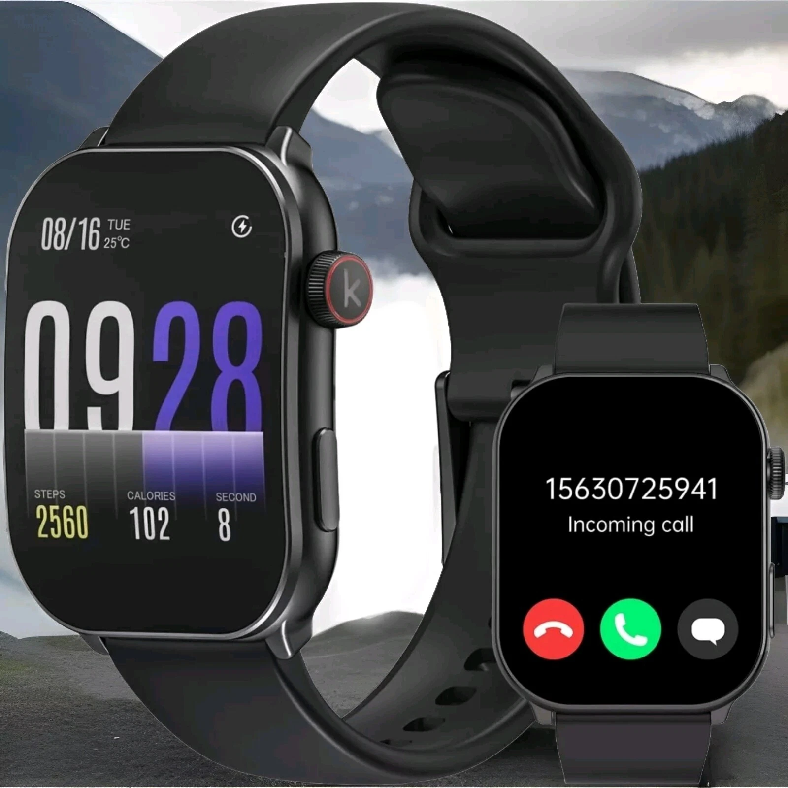 SOUYIE Smart Watch, Infrared True Blood Oxygen Monitor, 1.91" HD Smartwatch