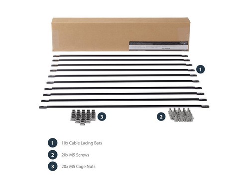 StarTech CMLB10 StarTech.com Cable Lacing Bar - 10 Pack - 75 degrees - 4 in offs - Picture 5 of 5