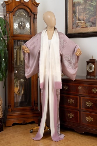 CARO ABITO DONNA KIMONO GIAPPONESE VANIGLIA AUTENTICO MADE IN JAPAN VINTAGE - Foto 5 di 10