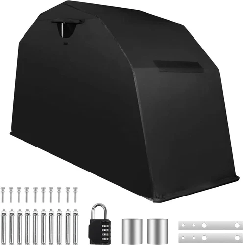 Motorcycle Shelter Storage Sheds Cover Garage 136"x54" x75" Waterproof Outdoor