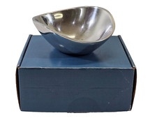 NAMBE Silver Metal Butterfly Decorative Bowl 567 1967 Made in USA 7" W x 3" H
