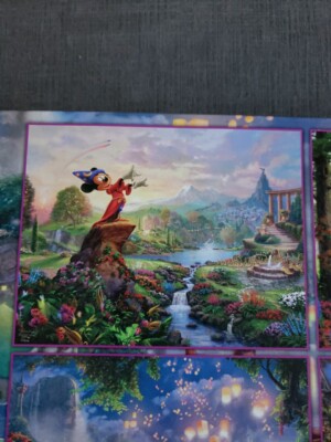 DISNEY THOMAS KINKADE 500 X 4 JIGSAW PUZZLES: FANTASIA, TANGLED